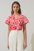 Hazen Floral Risony Top